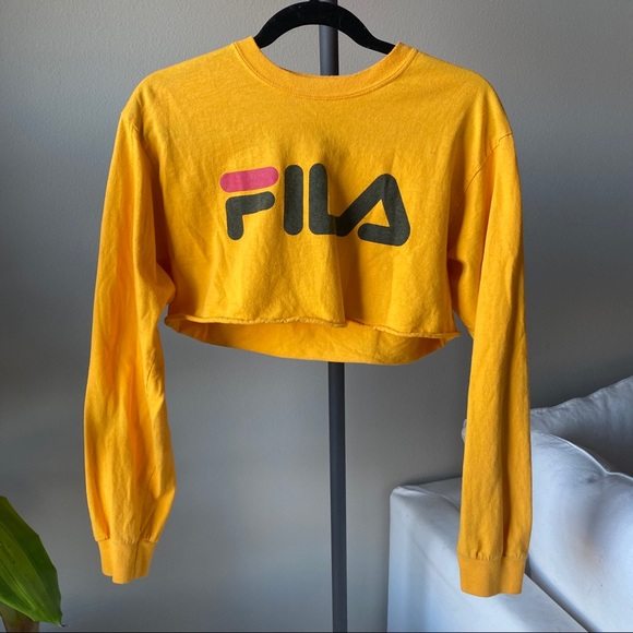 fila crop top yellow